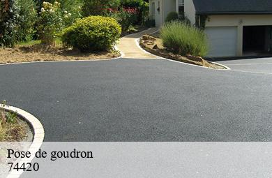 Pose de goudron
