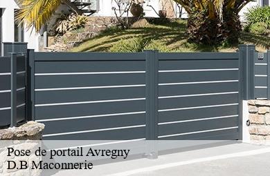 Pose de portail avregny-74350 D.B Maconnerie