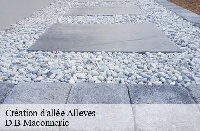 Création d'allée alleves-74540 D.B Maconnerie