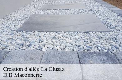 Création d'allée la-clusaz-74220 D.B Maconnerie