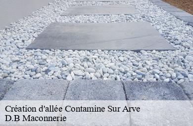 Création d'allée contamine-sur-arve-74130 D.B Maconnerie