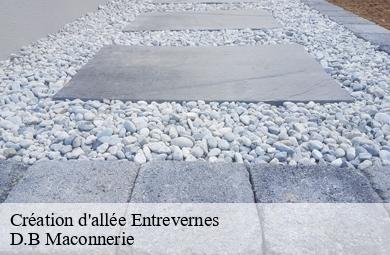 Création d'allée entrevernes-74410 D.B Maconnerie