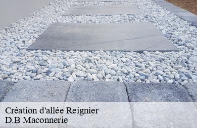 Création d'allée reignier-74930 D.B Maconnerie