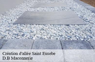 Création d'allée saint-eusebe-74150 D.B Maconnerie