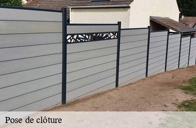 Pose de clôture