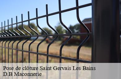 Pose de clôture saint-gervais-les-bains-74170 D.B Maconnerie