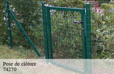 Pose de clôture